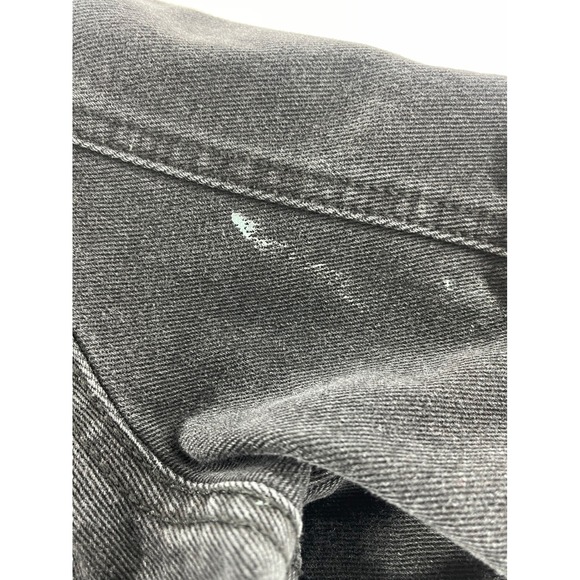 BBJ Los Angeles Denim Jacket Distressed Black Wash Cropped Jean Jacket XXL‎ - Picture 4 of 5